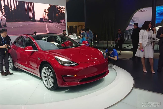 2018北京车展：特斯拉model 3国内初亮相